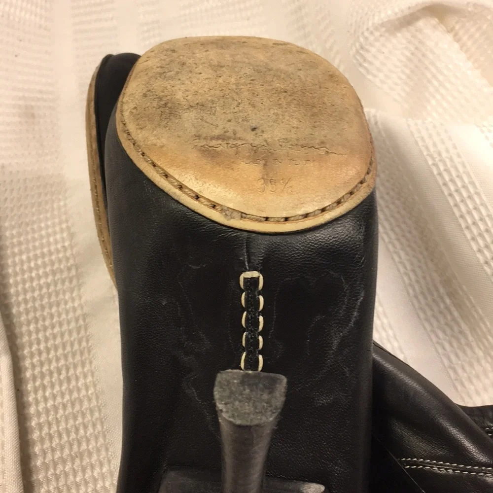 Materia Prima by Goffredo Fantini leather 3” heel